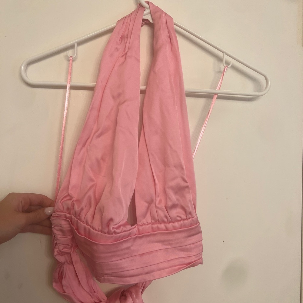 ZARA NEW WITH TAGS halter top pink size Medium. Perfect condition never worn